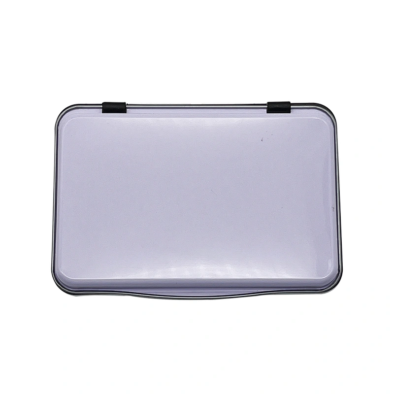 Manufactory office supplies cheap price quick drying stamp felt ink pad large size purple color office metal stamp ink pad